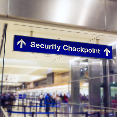 Security Checkpoint at the airport